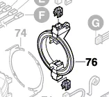 Couronne porte balais réf. 2 604 337 096 Bosch